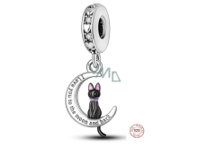 Sterling Silber 925 Katze Mond ich liebe dich, Haustier Armband Anhänger
