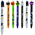 Colorino Gummierter Stift Halloween weiße Fledermaus, blaue Mine 0,5 mm