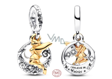 Charme Sterling Silber 925 Disney 100. anniversary Tinker Bell Starry Night - Freuen Sie sich auf die Rückkehr ins Nimmerland, Armbandanhänger