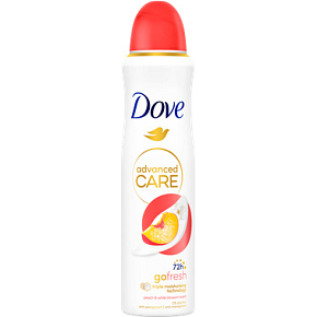 Dove Alu-free Pfirsich und Zitrone Deodorant ohne Aluminium, 150 ml