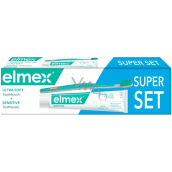 Elmex Sensitive zubní pasta 75 ml + Ultra Soft zubní kartáček 1 kus