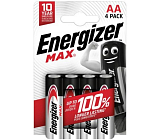 Energizer Max Alkaline AA/LR6 Alkaline Batterien, 4 Stück, 1,5V