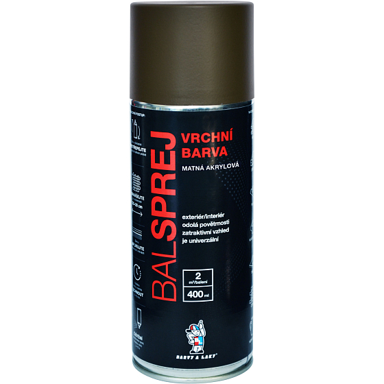 BALSPREJ Oberflächenuniversallack in Spraydosen, RAL 6014 olivgrün-gelb matt, 400 ml