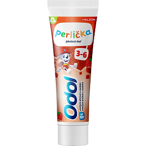 Odol Perlička Zahncreme für Kinder, Geschmack Erdbeere, 3-6 Jahre, 50 ml