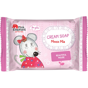 Pink Elephant Myška Mia cremige Seife für Kinder 90 g