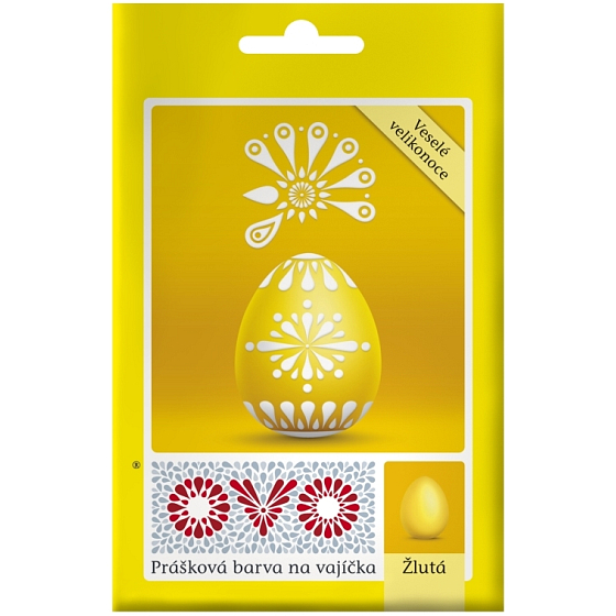 Ovo Gelbe Pulverfarbe 1 Beutel (5 g) = 10 - 15 Eier