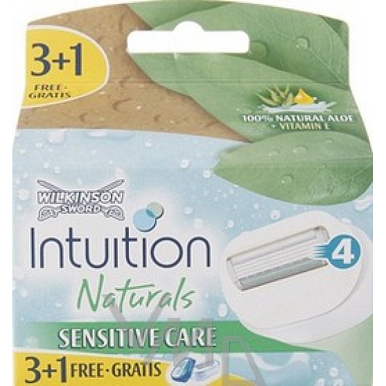 Wilkinson Lady Intuition Naturals Sensitive Care Ersatzköpfe 4tlg