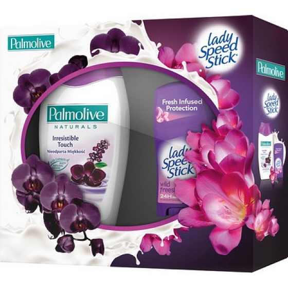 Palmolive Purple Touch Duschgel 250 ml + Deo Stick Wild Fresia 45 g, Kosmetikset