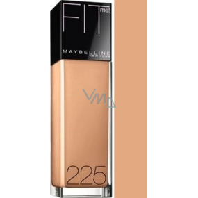 Maybelline Fit Me! Flüssiges Foundantion SPF18 Makeup 225 mit mittlerem Buff 30 ml