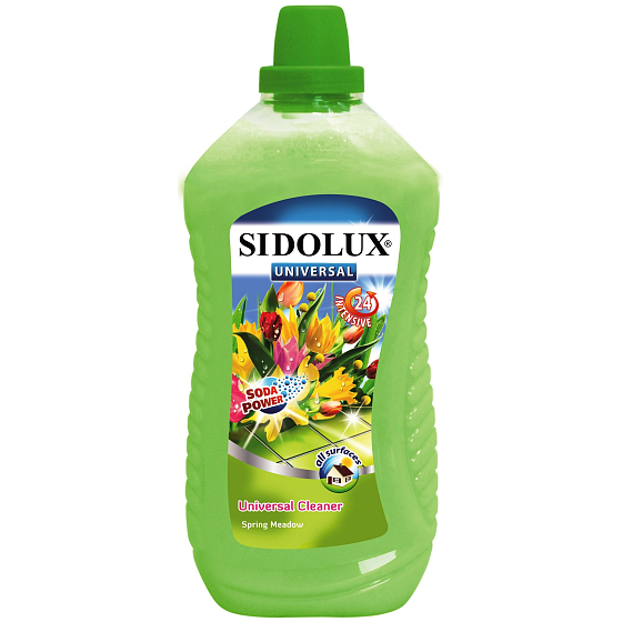 Sidolux Universal Frühlingswiese Reinigungsmittel für alle abwaschbaren Oberflächen und Böden 1 l