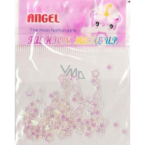 Engel Ornamente Blumen und Sterne rosa 1 Packung