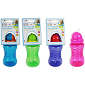 Erste Schritte 12+ Flasche mit Strohhalm für Kinder rosa 310 ml