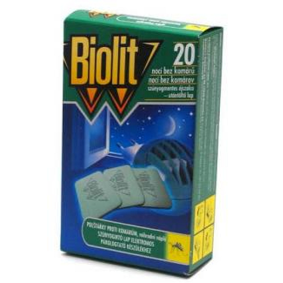 Biolit Pads für elektrischen Mückenschutz nachfüllen 20 Stück
