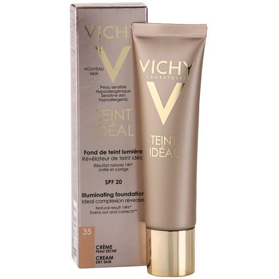 Vichy Teint Idéal Aufhellende Creme Make-up 35 Beige Dore 30 ml
