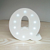 Nekupto Holz LED Buchstabe Q Dekoration 16 cm