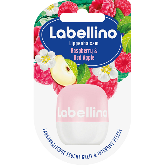 Labello Labellino Himbeer & Roter Apfel Pflege Lippenbalsam 7 g