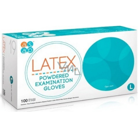 So schnell wie möglich Latex Einwegpuderhandschuhe Größe L Box 100 Stück