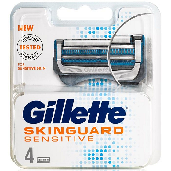 Gillette SkinGuard Sensitive Ersatzkopf für Herren 4 Stück
