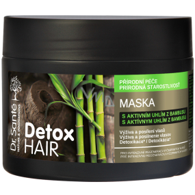 DR. Santé Detox Haarmaske mit Aktivkohle aus Bambus zur intensiven Regeneration von erschöpftem Haar 300 ml