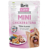 Brit Care Mini Huhn & Thunfischfilets in Soße komplettes Super-Premium-Futter für erwachsene Hunde kleiner Rassen Beutel 85 g