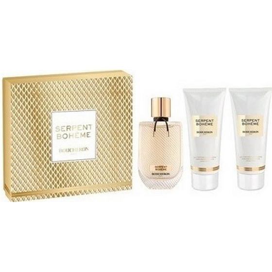 Boucheron Serpent Bohéme parfümiertes Wasser für Frauen 90 ml + Körperlotion 100 ml + Duschgel 100 ml, Geschenkset