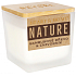 Heart & Home Nature Kerze aus Bambusholz und Ingwer, kleines Glas, Brenndauer bis zu 20 Stunden 90 g