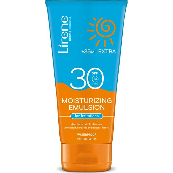 Lirene SC SPF30 Feuchtigkeits-Sonnenschutz-Emulsion für gereizte Haut 175 ml