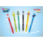 Colorino gummierter Stift Space Life blau, blaue Mine 0,5 mm