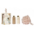 Grace Cole Vanilla Duschgel 100 ml + Körperlotion 100 ml + Badeschwamm, Kosmetikset für Frauen