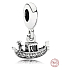 Sterling Silber 925 Venedig Gondel, Reise-Armband-Anhänger