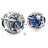 Sterling Silber 925 Reise der Galaxien Universum, Perle auf Armband Symbol