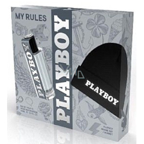 Playboy My Rules toaletní voda 60 ml + čepice, dárková sada pro muže