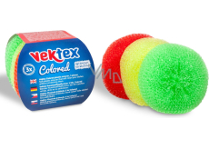 Vektex Kunststoff-Schwamm Colored 3 Stück