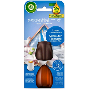 Air Wick Essential Mist Refill Linen & White Orchid - Wäsche und weiße Orchidee Lufterfrischer Nachfüllung 20 ml