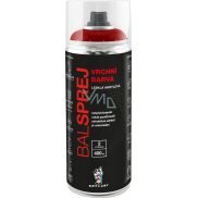 BALSPREJ Vrchní univerzální akrylová barva ve spreji, RAL 3000 ohnivá červená, 400 ml