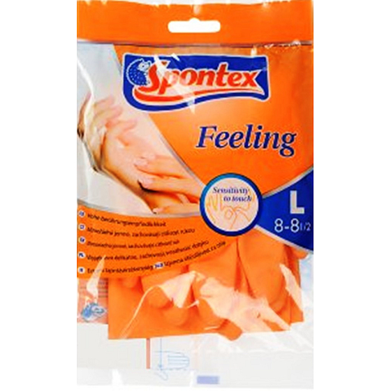 Spontex Feeling Gummihandschuhe Größe L.