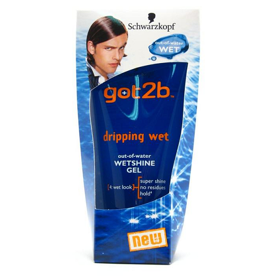 Got2b Tropfnass für einen glänzenden und nass aussehenden Haargel für Haare 150 ml
