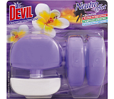 Dr. Devil 3in1 Sunset Blossom flüssiger WC-Block, Halter + Nachfüllung 3× 55 ml