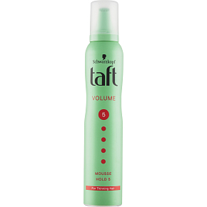 Taft Volume Mega, Schaumfestiger mit doppeltem Push-Up-Effekt, Haltekraft 5, 200 ml