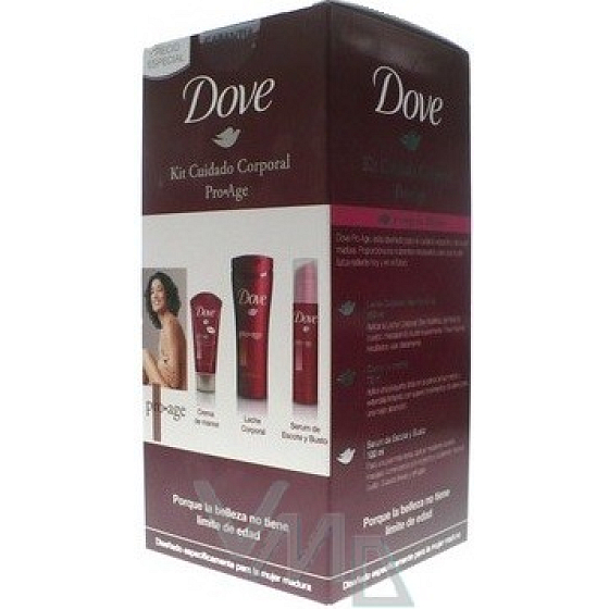 Dove Pro Age Serum 100 ml + Körperlotion 250 ml + Handcreme 75 ml, Kosmetikset
