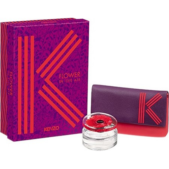 Kenzo Flower In The Air parfümiertes Wasser für Frauen 50 ml + Kosmetiktasche, Geschenkset