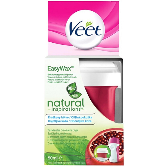 Veet Easy Wax Natural Inspirations Wachsnachfüllung für Elektroset für empfindliche Haut 50 ml