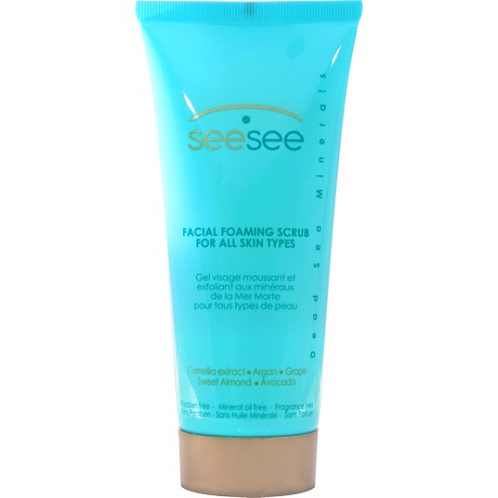 SeeSee Dea Sea Minerals Gesichtsschaumpeeling mit Hautschaumpeeling von Dead Sea Minerals für alle Hauttypen 200 ml
