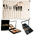 Sei schick! Pearle Miracle Set aus Kosmetikpinseln 10 Stück + Summer Look-Palette mit 4 Lidschatten + Smokey Eyes-Palette mit 4 Lidschatten