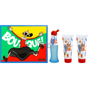 Moschino Ich liebe Liebe Eau de Toilette für Frauen 50 ml + Körperlotion 100 ml + Duschgel 100 ml, Geschenkset