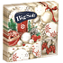 Große weiche Papierservietten 2-lagig 33 x 33 cm 20 Stück Weihnachtskerzen und -flaschen weiß-rot