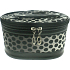 Kosmetiketui Tupfen schwarz 18 x 13 x 11 cm 70490