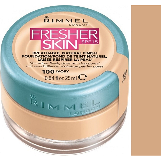 Rimmel London Fresher Foundation Foundation 100 Elfenbein 25 ml