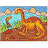 Wassermalerei Dinosaurier Nr. 2 28 x 21 cm