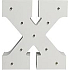 Nekupto Holz LED Buchstabe X Dekoration 16 cm